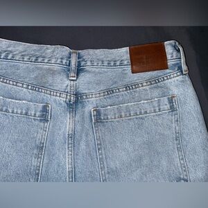 Abercrombie & Fitch Light Blue 90s loose cargo baggy jeans